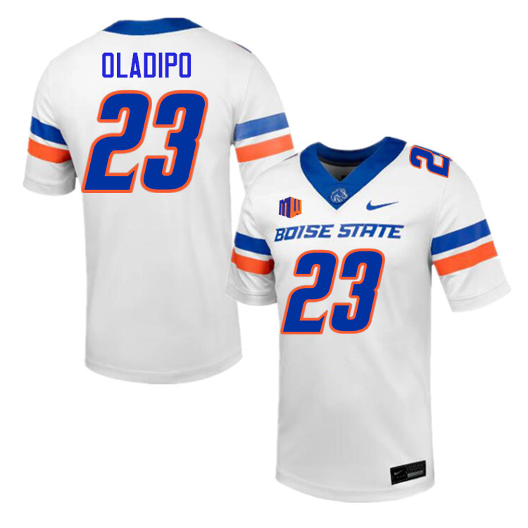 Seyi Oladipo Jersey, Boise State Broncos #23 Seyi Oladipo Football Jersey College Uniforms-White